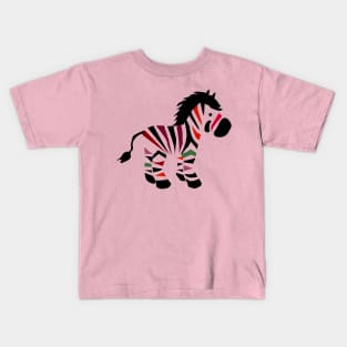 Colorful zebra Kids T-Shirt